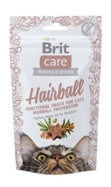 Brit Care Cat Snack Hairball 50g przysmak odkłaczający dla kota