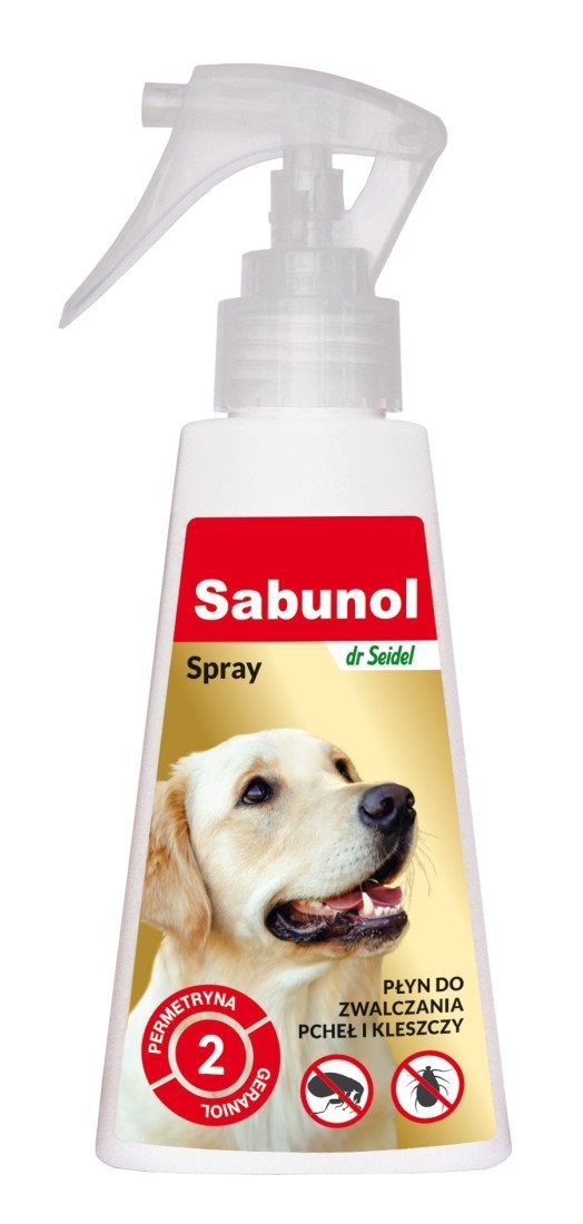 Sabunol Spray przeciw Kleszczom i Pchłom 100ml dla psa