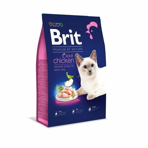 Brit Premium by Nature Adult Chicken 1,5kg Sucha karma z Kurczakiem dla dorosłych kotów