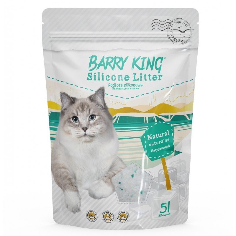 Barry King Silicone Litter 5l Żwirek silikonowy dla kota Natural BK-14508