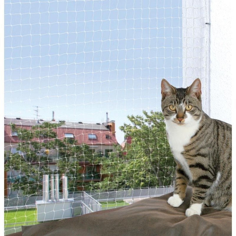 Siatka zabezpieczająca dla kota 3x2m transparentna na okno/balkon Trixie TX-44313