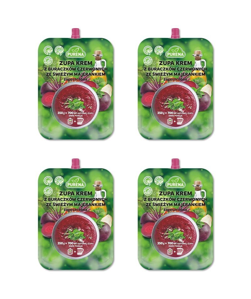 Zupa krem z buraczków czerwonych zagęszczona 350g x 4szt