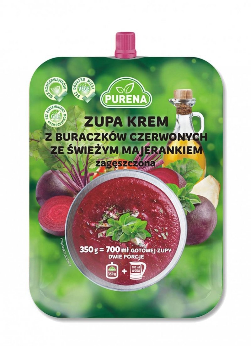 Zupa krem z buraczków czerwonych zagęszczona 350g na 2 porcje zupy 