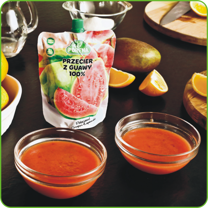 Przecier mus owocowy 100% bez cukru z guawy 250g