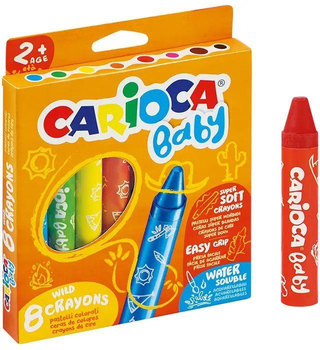 Kredki Carioca Baby 8 kolorów