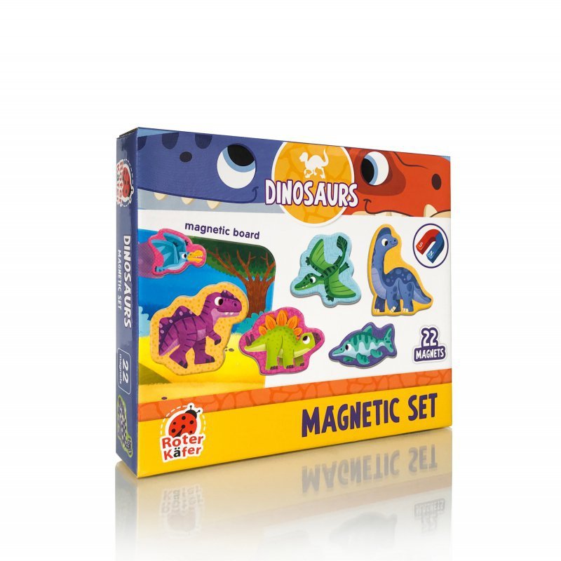Zestaw magnetyczny z tablicą Dinozaury RK2090-03