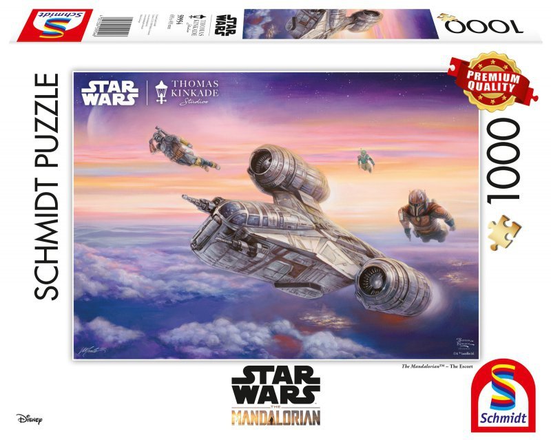Puzzle 1000 PQ Star Wars The Mandalorian Eskorta T. Kinkade 110804