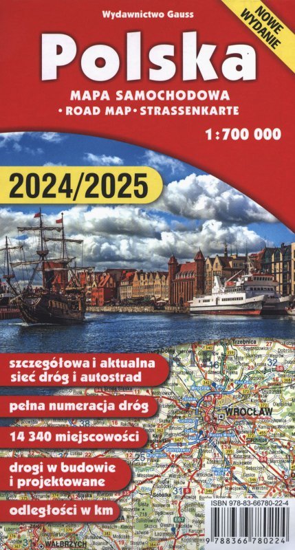 Mapa Polska 1:700 000 wyd. 5