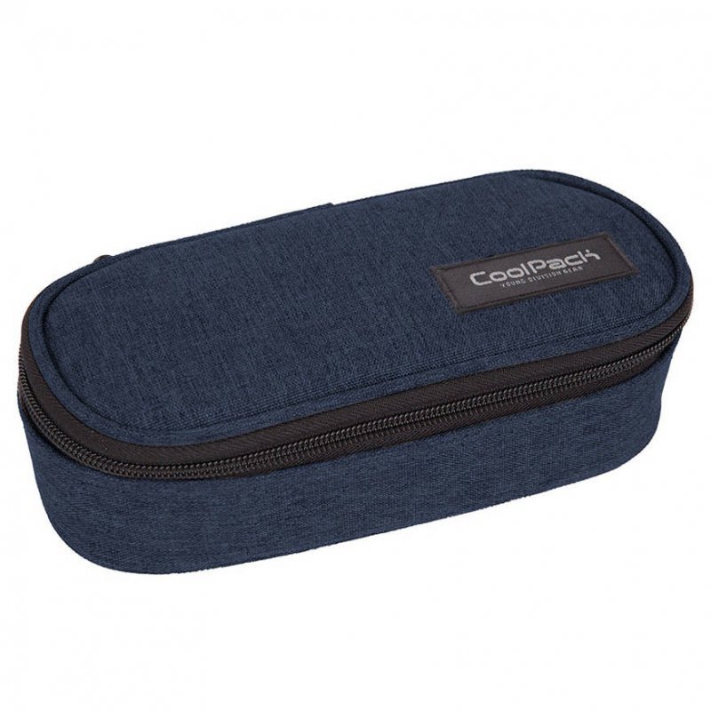 Piórnik owalny Coolpack Campus Snow Dark Blue
