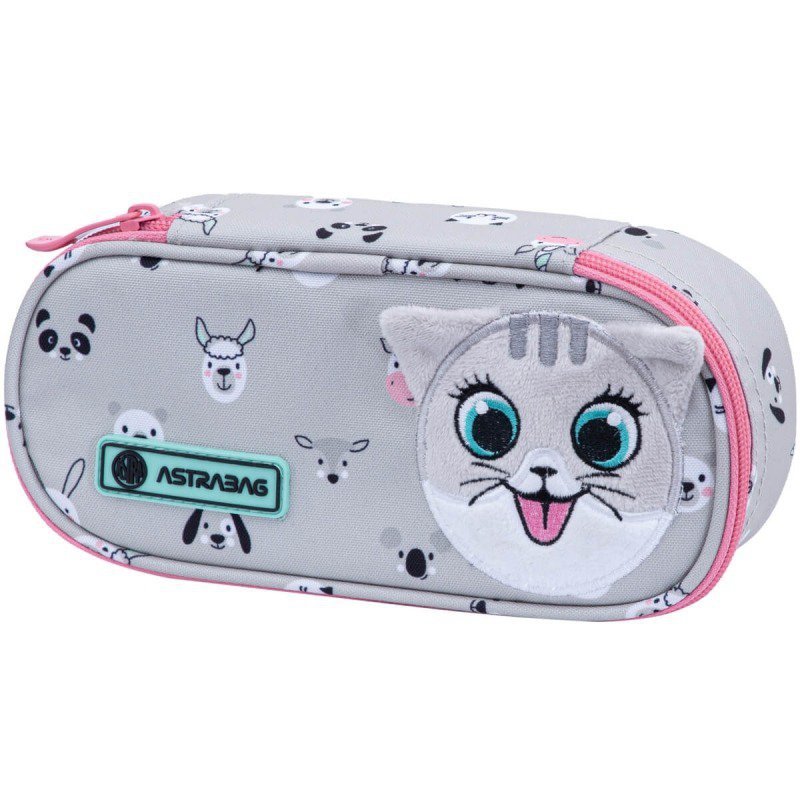 Piórnik owalny Astrabag Kitty The Cute