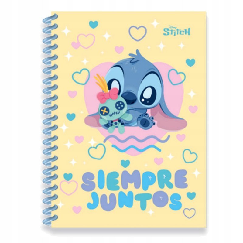 Kołobrulion B5 100 k. plastikowa spirala Disney Fashion Stitch  wzór 1