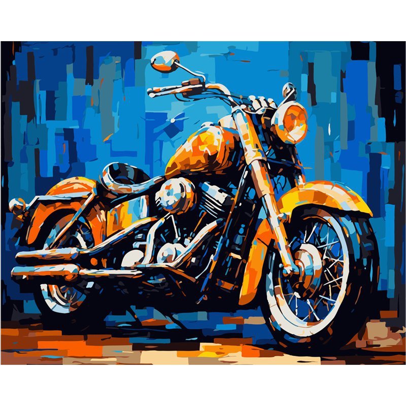 Malowanie po numerach Motor 40x50 cm