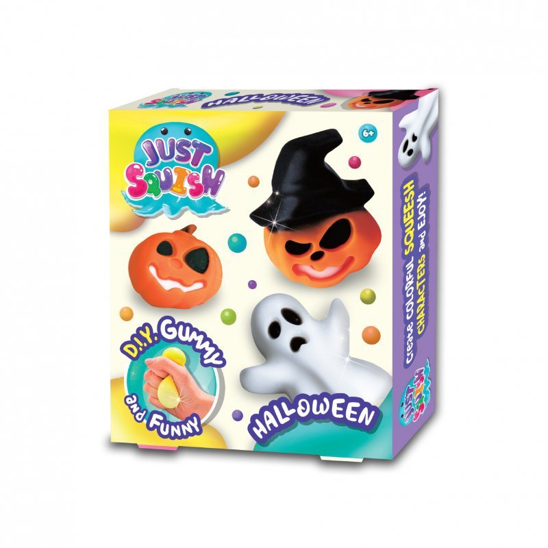 Zestaw kreatywny Strigo Just Squish stwórz swoje żelowe figurki Halloween