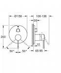 Grohe Essence Bateria wannowo-prysznicowa podtynkowa chrom 24169001