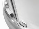 Besco Modern Chrom kabina półokrągła 90 szkło mrożone MP90165M