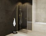 Besco Pixa Gold kabina 90x90cm Lewa profil złoty PKL90195G