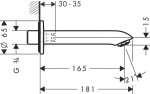 31494000 Hansgrohe Metris Wylewka wannowa