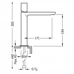 Tres Max bateria umywalkowa 06120304