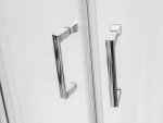 Besco Modern Chrom kabina półokrągła 90 szkło grafitowe MP90165G