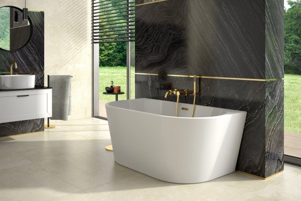 Besco Vica New 150 + klik-klak chrom z przelewem slim WAS150VN