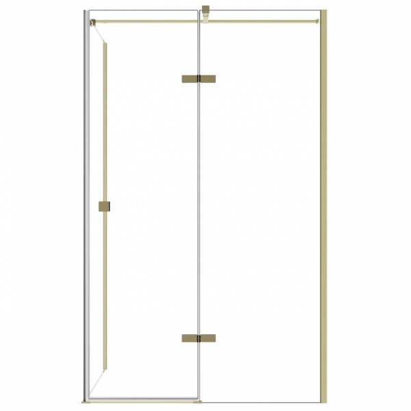 Besco Pixa Gold kabina prostokątna 100x80 Lewa PPL108195G