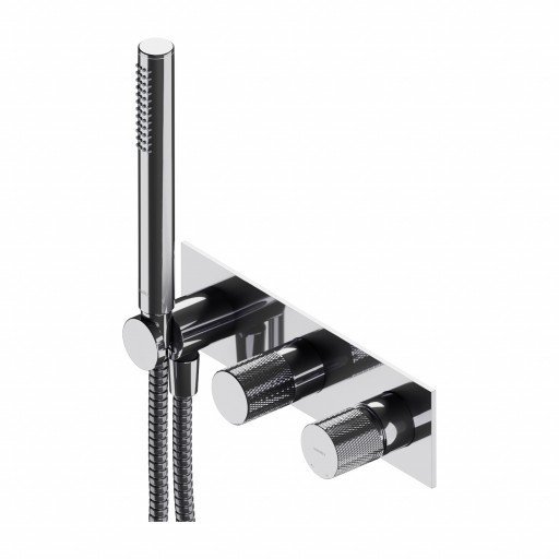 Omnires Contour bateria prysznicowa podtynkowa z przełącznikiem CT8035/1CR 