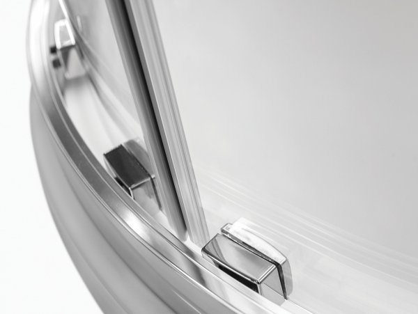 Besco Modern Chrom kabina półokrągła 90 szkło mrożone MP90165M