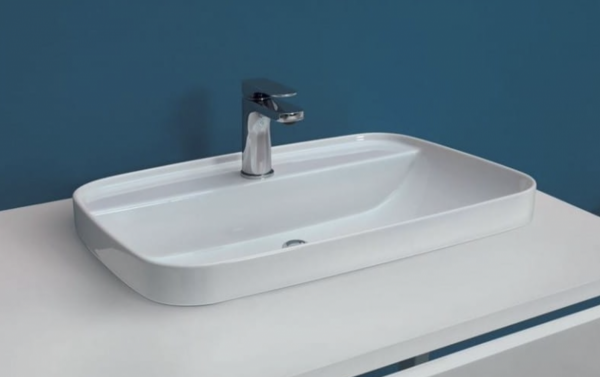 KERASAN TRIBECA UMYWALKA NABLATOWA/ WPUSZCZANA W BLAT 60x43 BIANCO 514201