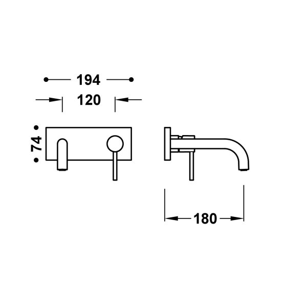 Tres STUDY ELEMENT NAŚCIENNY DO PODTYNKOWEGO KORPUSU BATERII UMYWALKOWEJ 26230031
