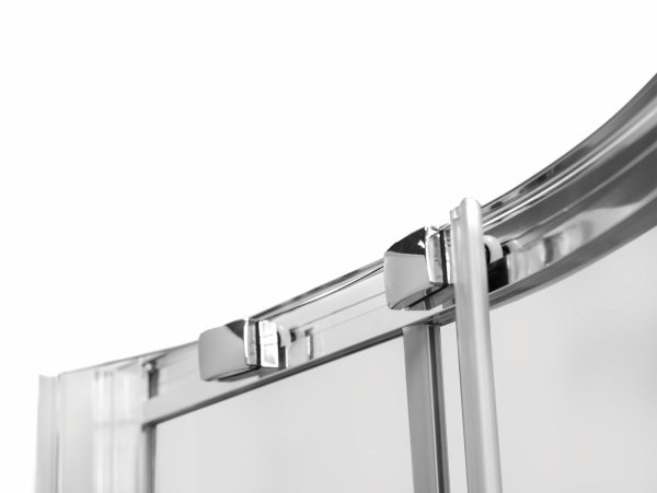 Besco Modern Chrom kabina półokrągła 80 szkło mrożone MP80165M