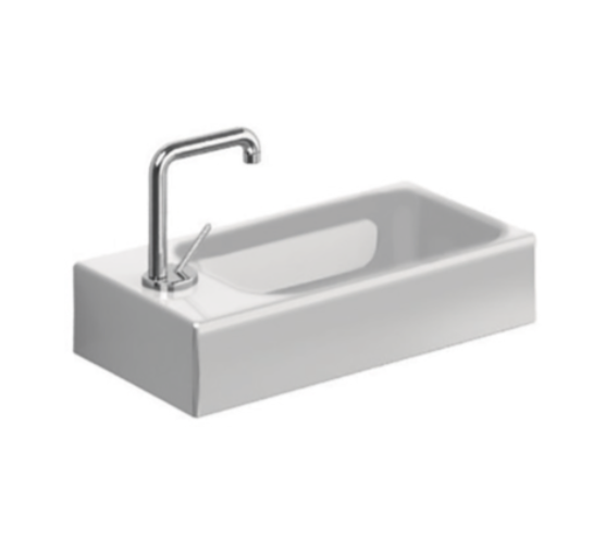 Kerasan 353701L CENTO umywalka 45X25 podwiesz. MF SX bianco
