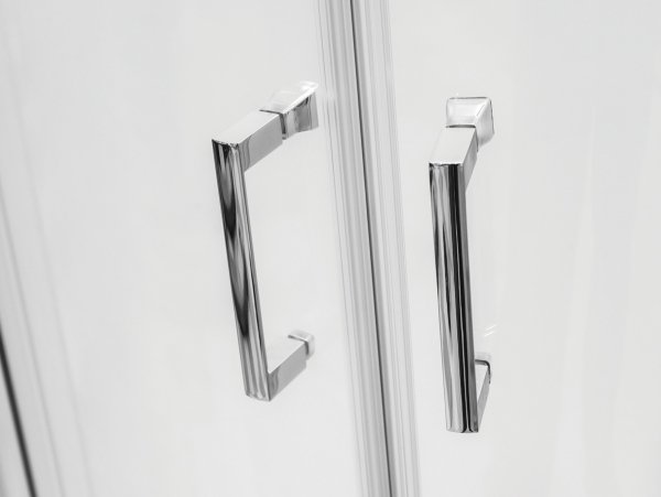 Besco Modern Chrom kabina półokrągła 90 szkło grafitowe MP90165G
