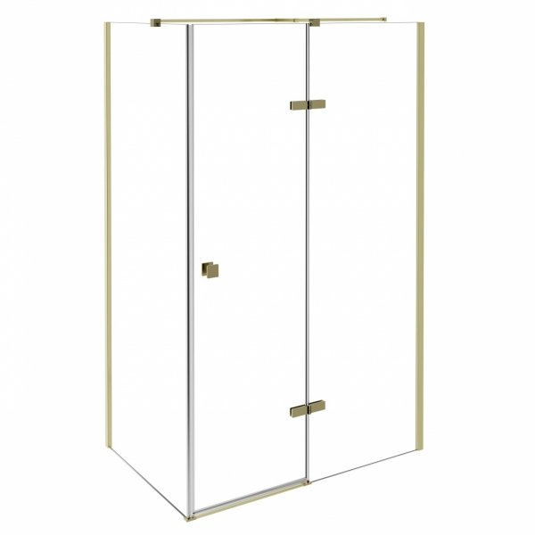 Besco Pixa Gold kabina prostokątna 100x80 Lewa PPL108195G