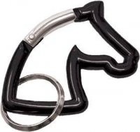 Breloczek-karabińcz<br />yk końska głowa czarna 