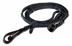 Wodze gumowe Brighton, kolor czarny