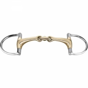 Wędzidło DYNAMIC-RS Hunter Jumper D-Ring podwójnie łamane Sensogan