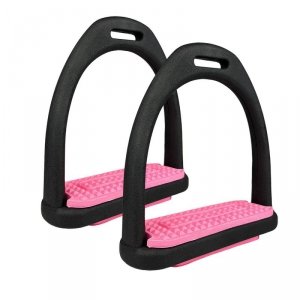 Strzemiona plastikowe czarno różowe