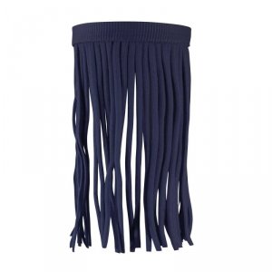 Naczółek z frędzlami Classic granatowy