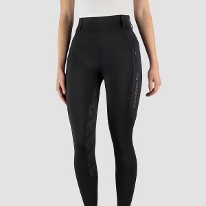 Bryczesy/Legginsy damskie MOMENTUM Black/Rosegold
