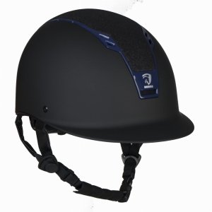 Kask jeździecki Sparrow black/blue L-XL