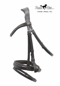 Ogłowie Mirabils II z nachrapnikiem szwedzkim, naczółek Cristal