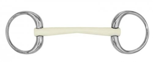 Wędzidło Duo oliwkowe proste 16mm