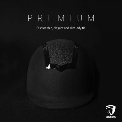 Kask jeździecki Premium BLACK