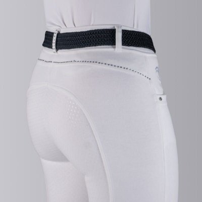 Bryczesy damskie na zawody ANALISE white