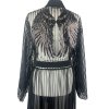 Kimono Stripes Black Angel