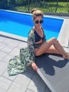 Kimono Palms Black Angel Long