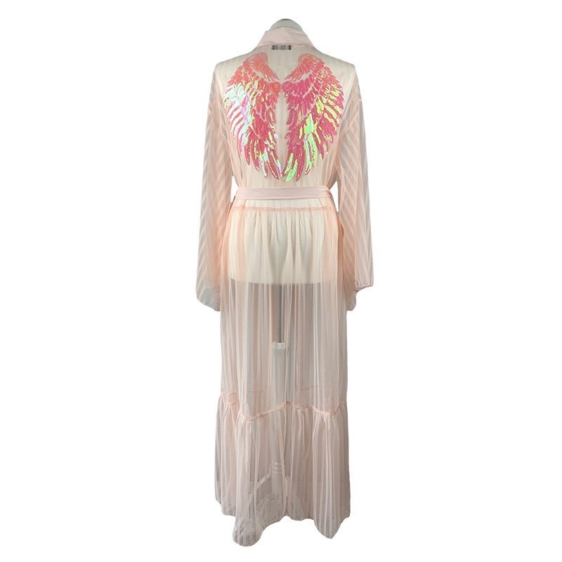 Kimono Stripes Candy Pink Angel