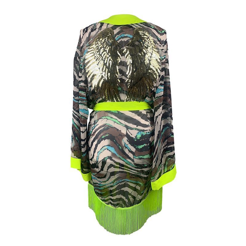 Kimono Jane Gold Angel Fringe