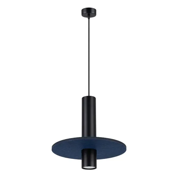 Lampa wisząca PELTA 1 czarna/granatowa