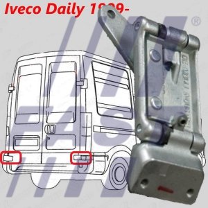 Fast TÜRSCHARNIER Iveco Daily 06- HINTEN L/R UNTEN  , 3801999 , 500324294 , 504027553